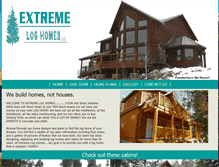 Tablet Screenshot of extloghomes.com